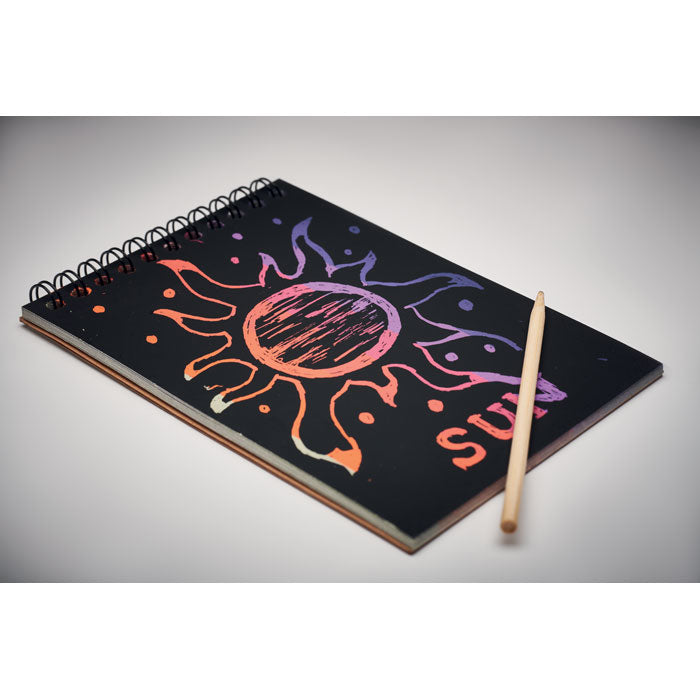 Notizbuch mit Kratzpapier | SCHWARZ - MO6699