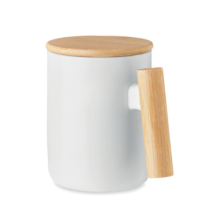 Tasse en porcelaine avec couvercle 380 ml | MAJEST - MO6781