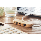 Concentrateur USB à 3 ports avec double entrée | VINA C - MO6848