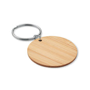 Porte-clés rond en bambou | ROUNDBOO - MO6977