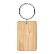 Rechthoekige Bamboe Sleutelhanger | ANGLEBOO - MO6978