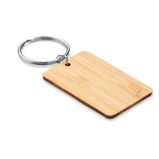 Rechthoekige Bamboe Sleutelhanger | ANGLEBOO - MO6978