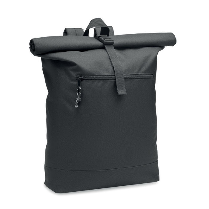 Mochila Con Solapa Enrollable - Azul Oscuro - Hombre