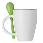 Mug Bicolore Avec Cuillère 250 ml | DUAL - MO7344