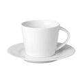 Taza cónica de porcelana para capuchino con plato de 160 ml | PARIS MO9080