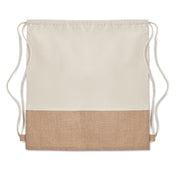 Sac à cordon avec détails en jute | INDE - MO9516