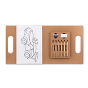 Ensemble de coloriage avec 6 crayons | FOLDER2 GO - MO9544