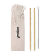 Bamboe Rietje Met Borstel In Zakje | NATURAL STRAW - MO9630