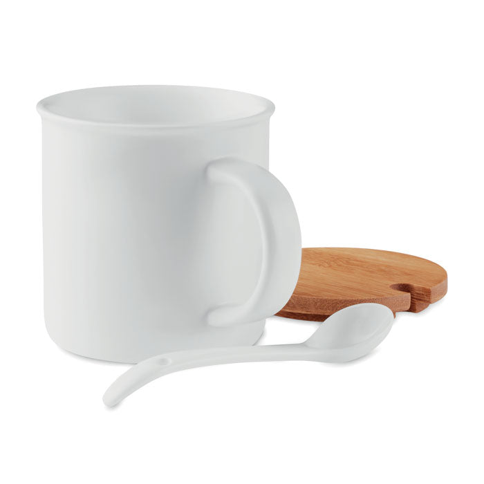 Tasse en porcelaine avec cuillère | KENYA - MO9708