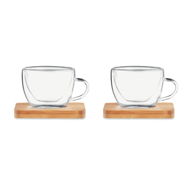 Juego de 2 vasos de espresso de doble pared | BELICE - MO9709