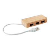 Bamboo USB 3-Port-Hub | VINA - MO9738