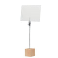Porte-photo et porte-notes à pince avec socle en bois de pin | HELLO CLIP MO9947