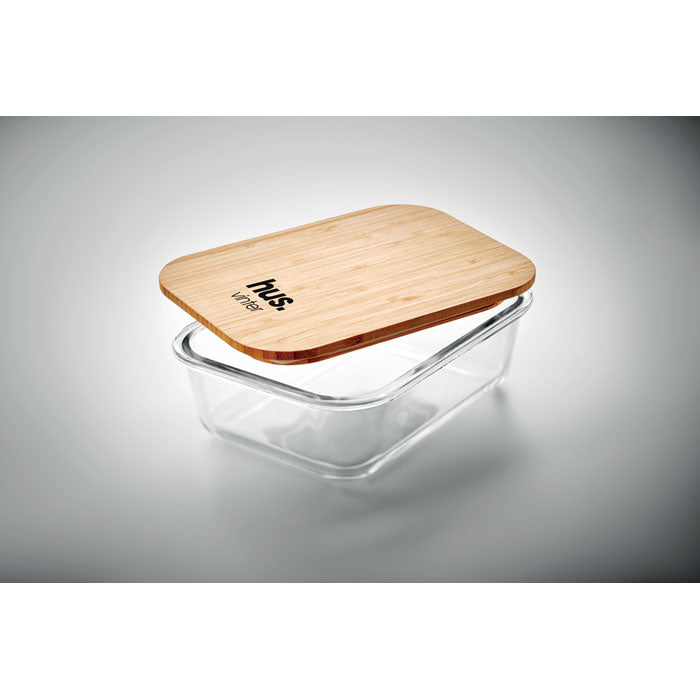 Boîte à Lunch en Verre avec Couvercle en Bambou | TUNDRA LUNCHBOX - MO9962