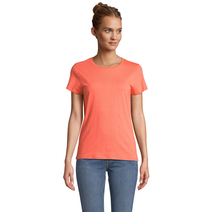 Dames Getailleerd T-shirt van Biologisch Katoen - 150 GSM | SOL'S CRUSADER S03581