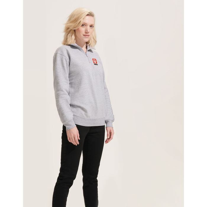 Sudadera Unisex con Cremallera 1/4 - 280 GSM | CONRAD DE SOL'S S04234