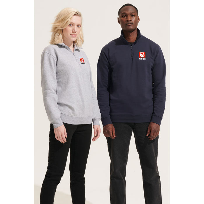Sudadera Unisex con Cremallera 1/4 - 280 GSM | CONRAD DE SOL'S S04234