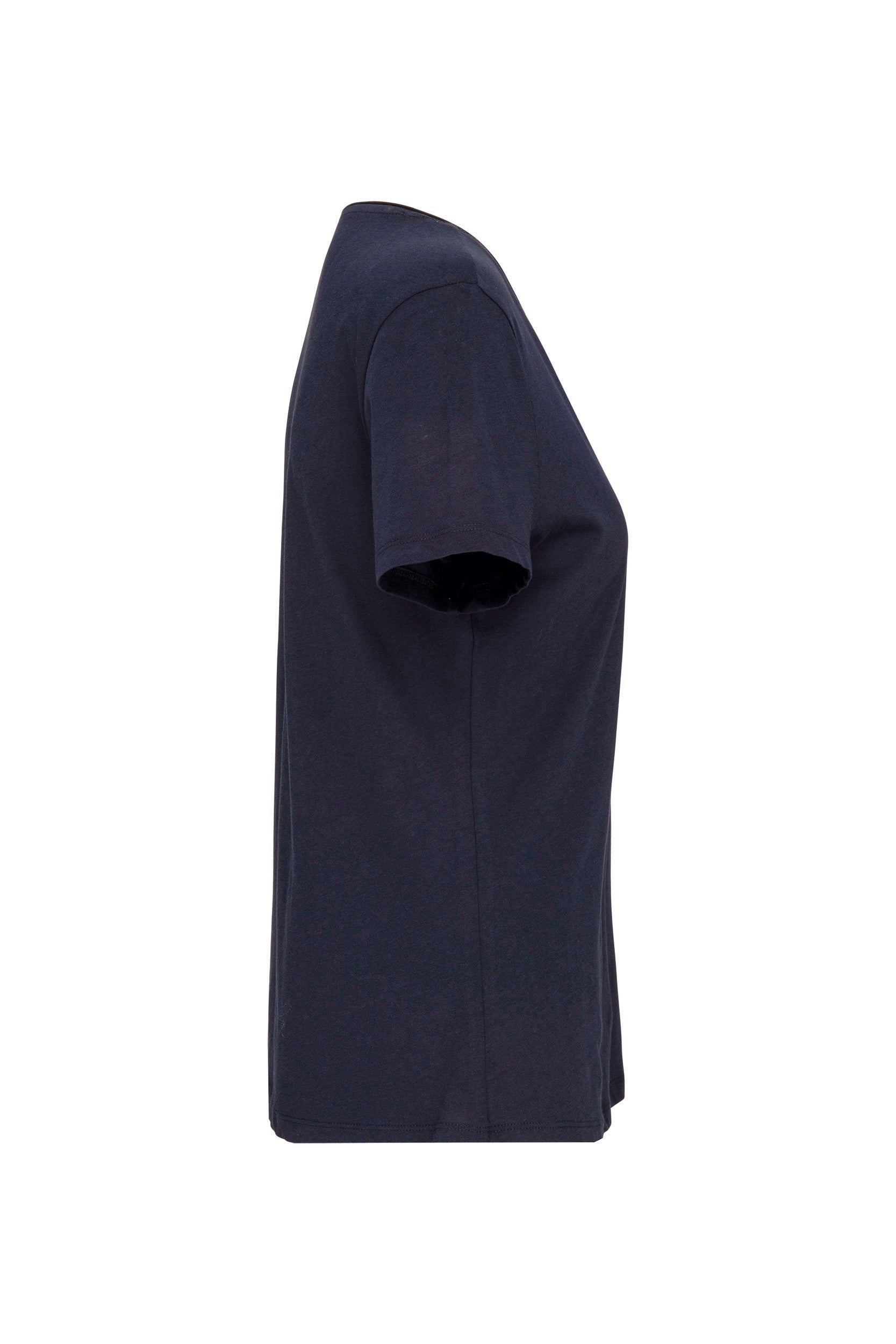 T-shirt Femme à Manches Courtes en Coton Bio avec Encolure à Bords Bruts - 110 g/m² - K399