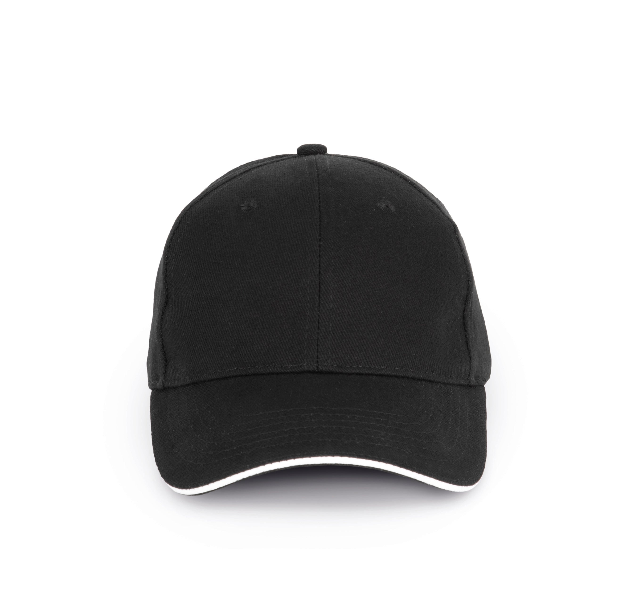Gorra De Algodón Orgánico Con Visera Sandwich En Contraste - 6 Paneles - KP198