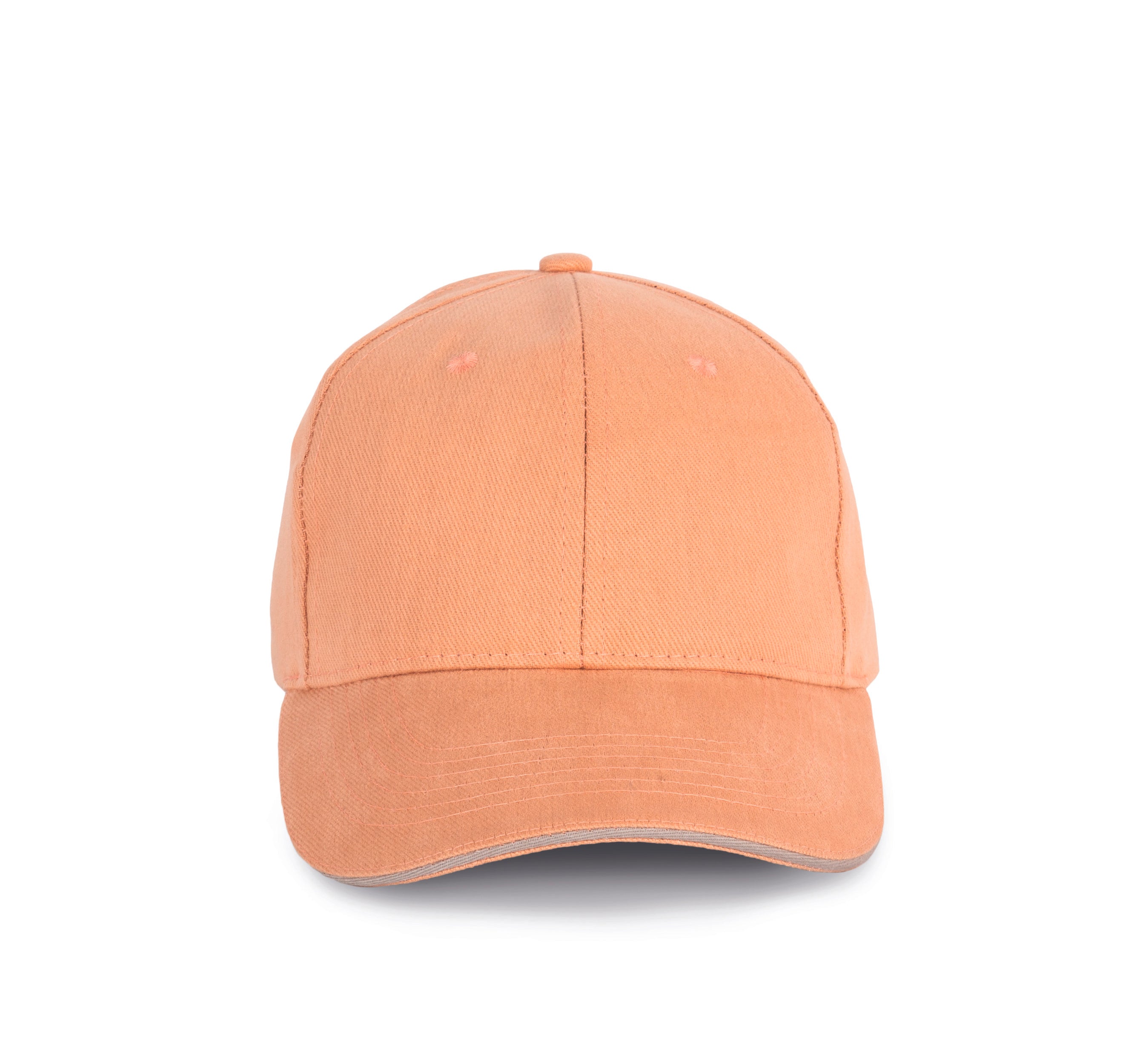 Gorra De Algodón Orgánico Con Visera Sandwich En Contraste - 6 Paneles - KP198