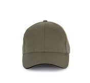 Gorra De Algodón Orgánico Con Visera Sandwich En Contraste - 6 Paneles - KP198