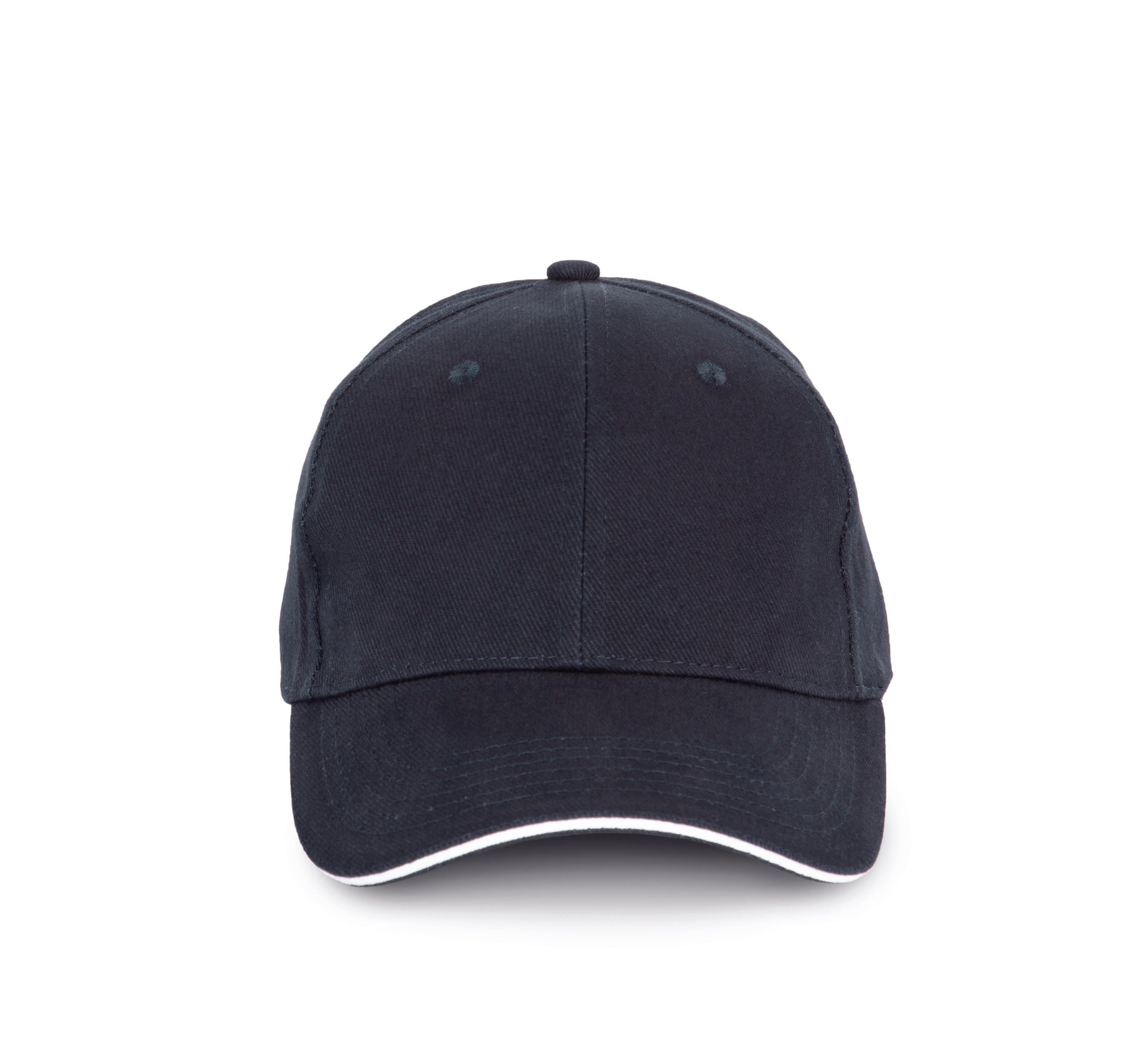 Gorra De Algodón Orgánico Con Visera Sandwich En Contraste - 6 Paneles - KP198