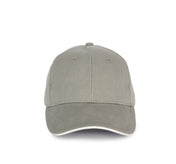 Gorra De Algodón Orgánico Con Visera Sandwich En Contraste - 6 Paneles - KP198