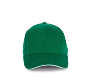 Gorra De Algodón Orgánico Con Visera Sandwich En Contraste - 6 Paneles - KP198
