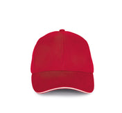 Gorra De Algodón Orgánico Con Visera Sandwich En Contraste - 6 Paneles - KP198