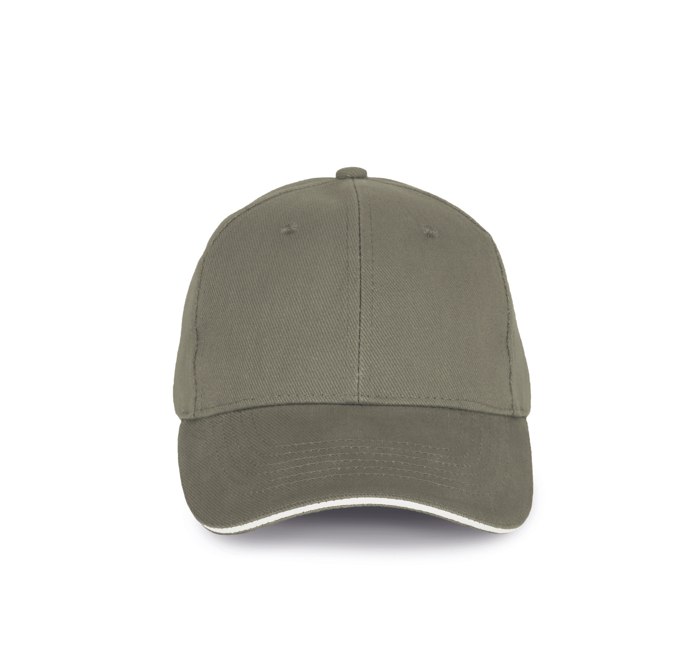 Gorra De Algodón Orgánico Con Visera Sandwich En Contraste - 6 Paneles - KP198