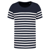 Kids' Organic Cotton Crew Neck Sailor T-shirt - K3035