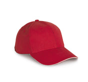 Gorra De Algodón Orgánico Con Visera Sandwich En Contraste - 6 Paneles - KP198