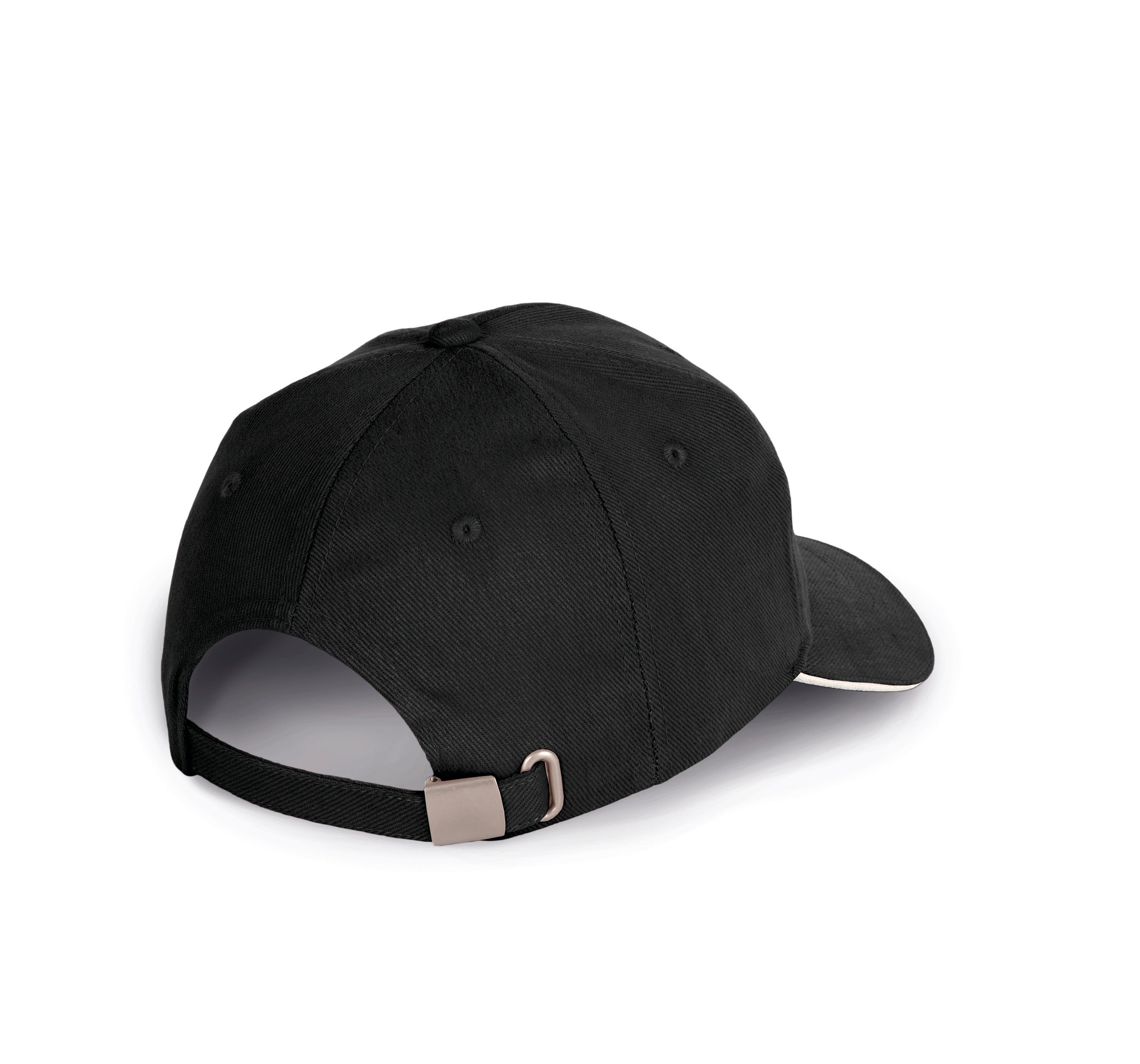 Gorra De Algodón Orgánico Con Visera Sandwich En Contraste - 6 Paneles - KP198