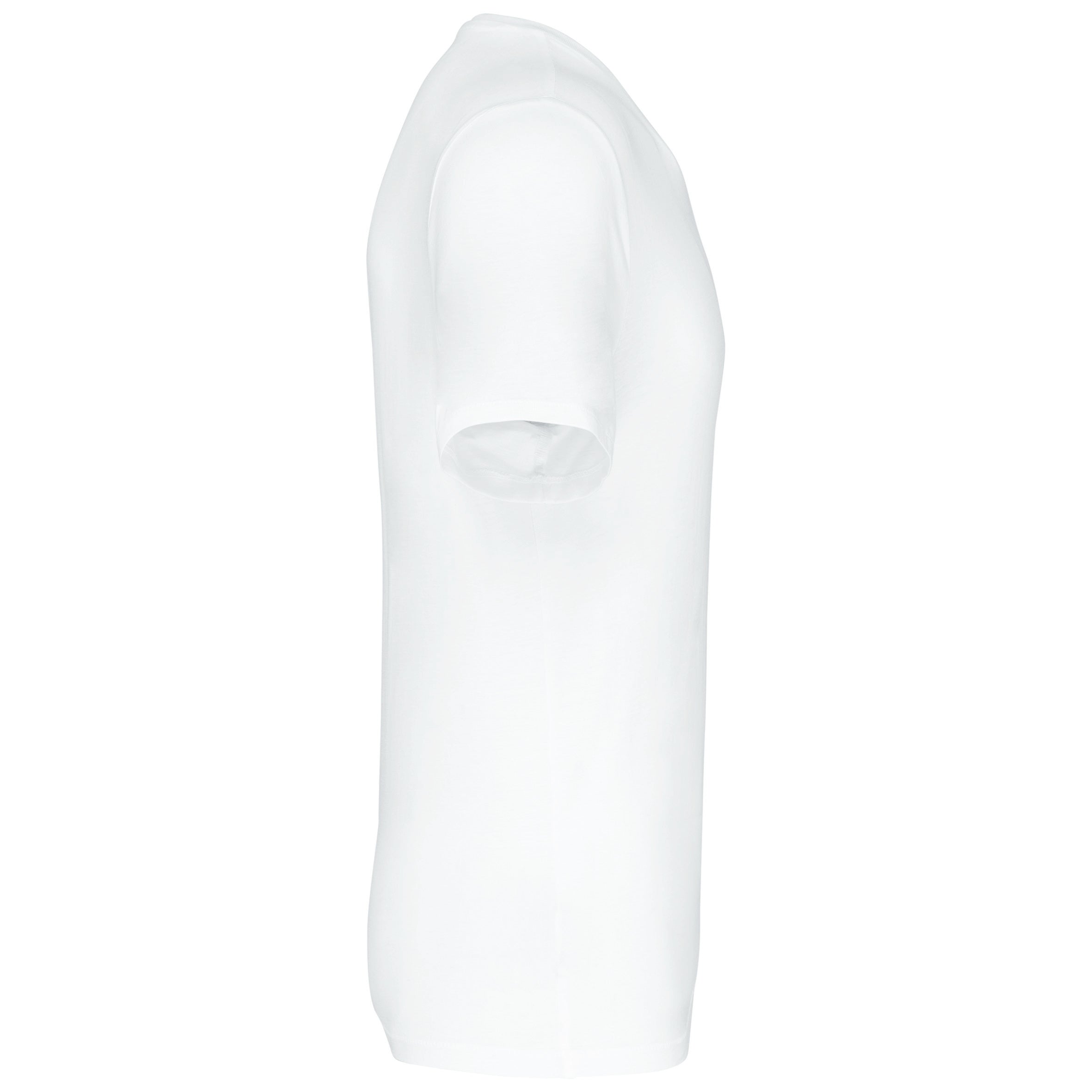 T-shirt Homme à Manches Courtes en Coton Bio avec Encolure à Bords Bruts - 110 g/m² - K398