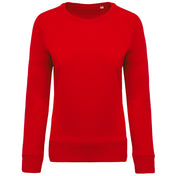 Ladies’ Organic Cotton Crew Neck Raglan Sleeve Sweatshirt - K481
