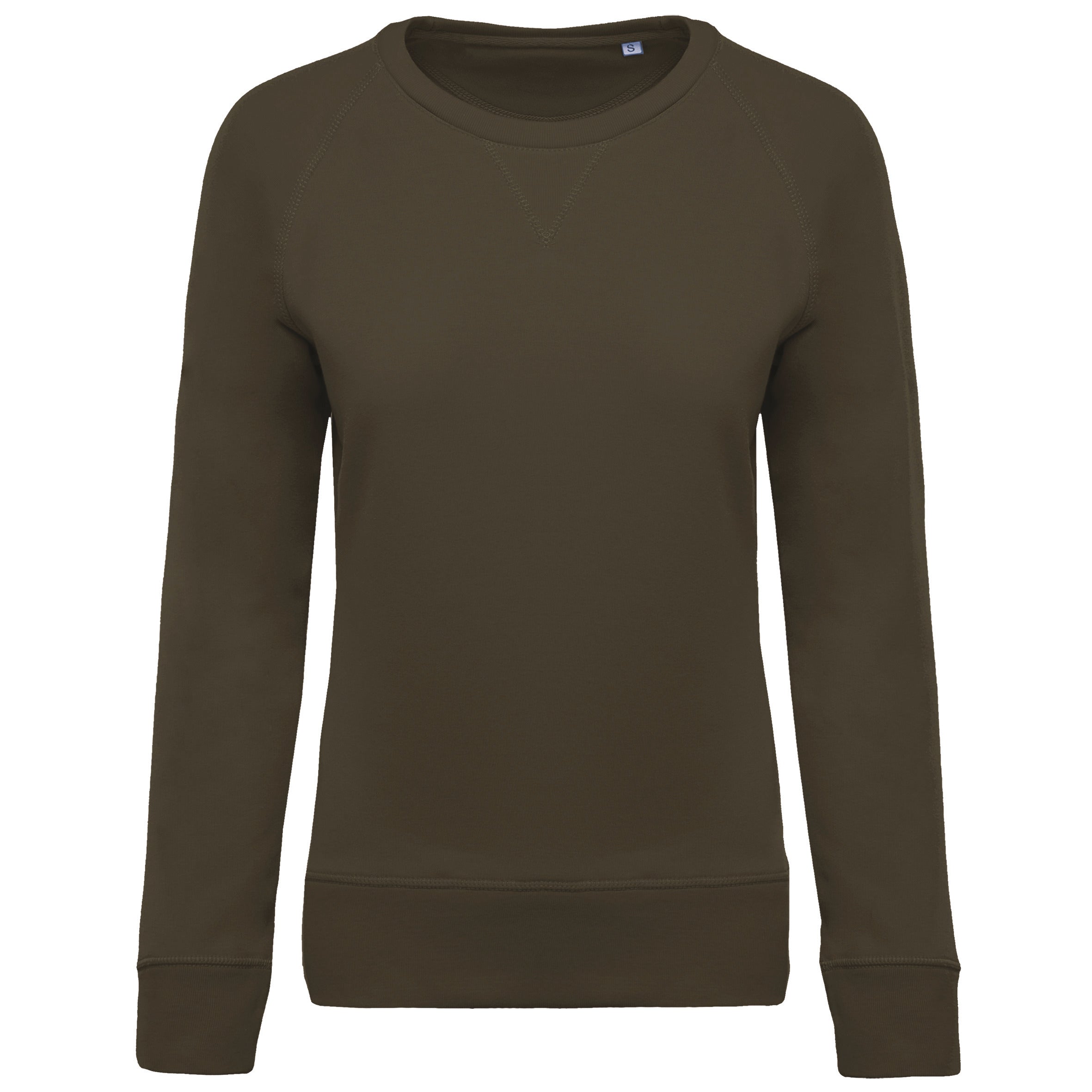 Ladies’ Organic Cotton Crew Neck Raglan Sleeve Sweatshirt - K481