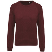 Ladies’ Organic Cotton Crew Neck Raglan Sleeve Sweatshirt - K481