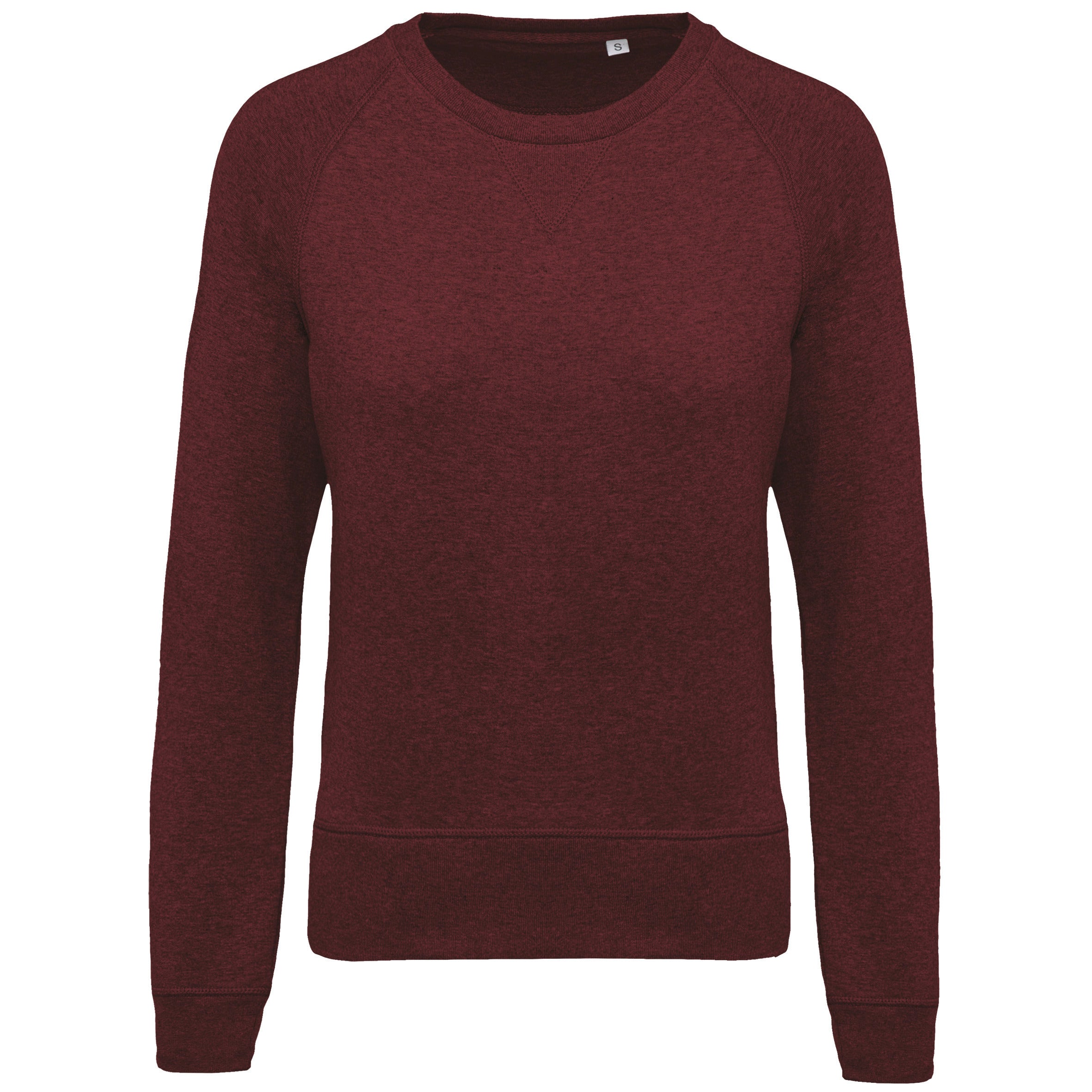 Ladies’ Organic Cotton Crew Neck Raglan Sleeve Sweatshirt - K481