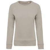 Ladies’ Organic Cotton Crew Neck Raglan Sleeve Sweatshirt - K481