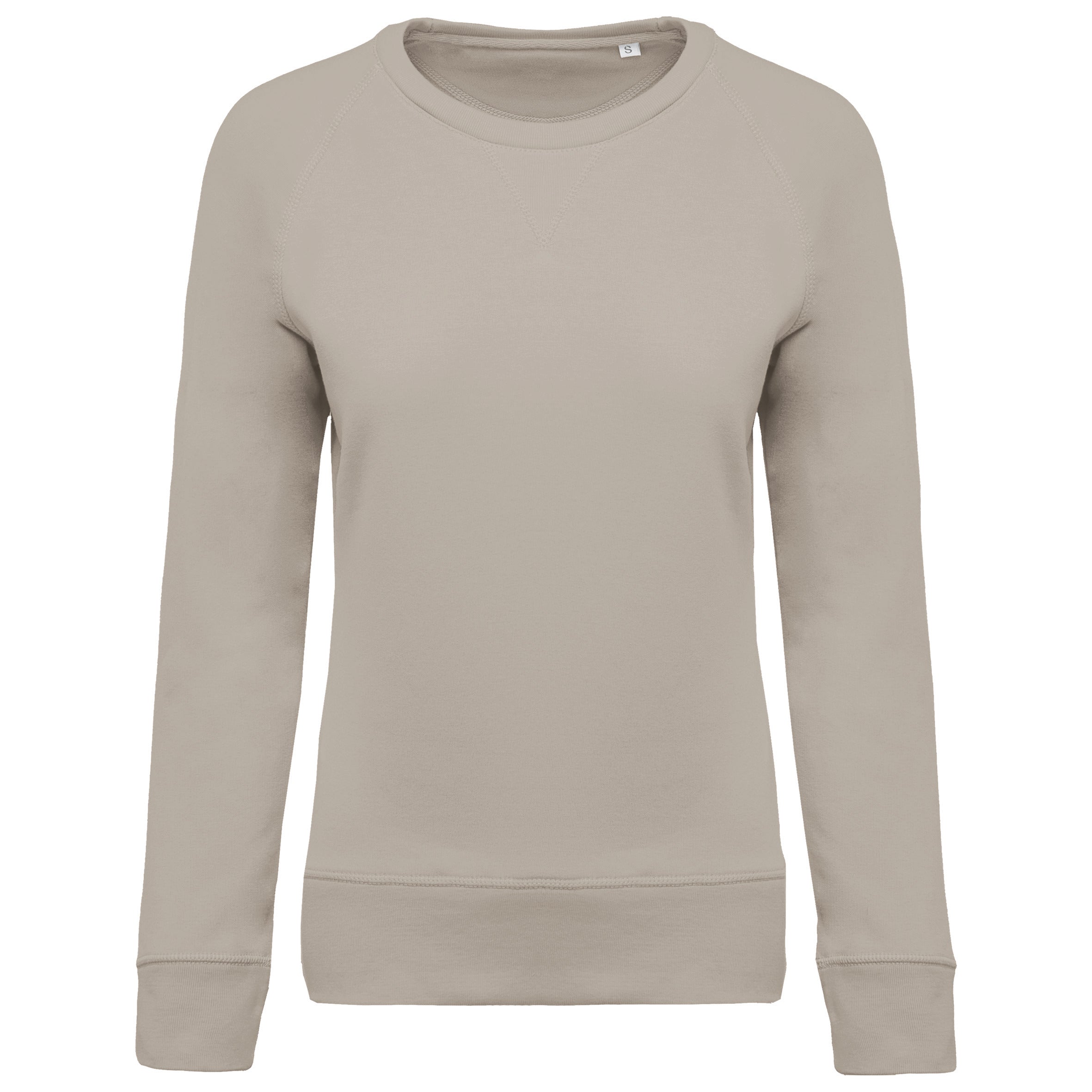 Ladies’ Organic Cotton Crew Neck Raglan Sleeve Sweatshirt - K481