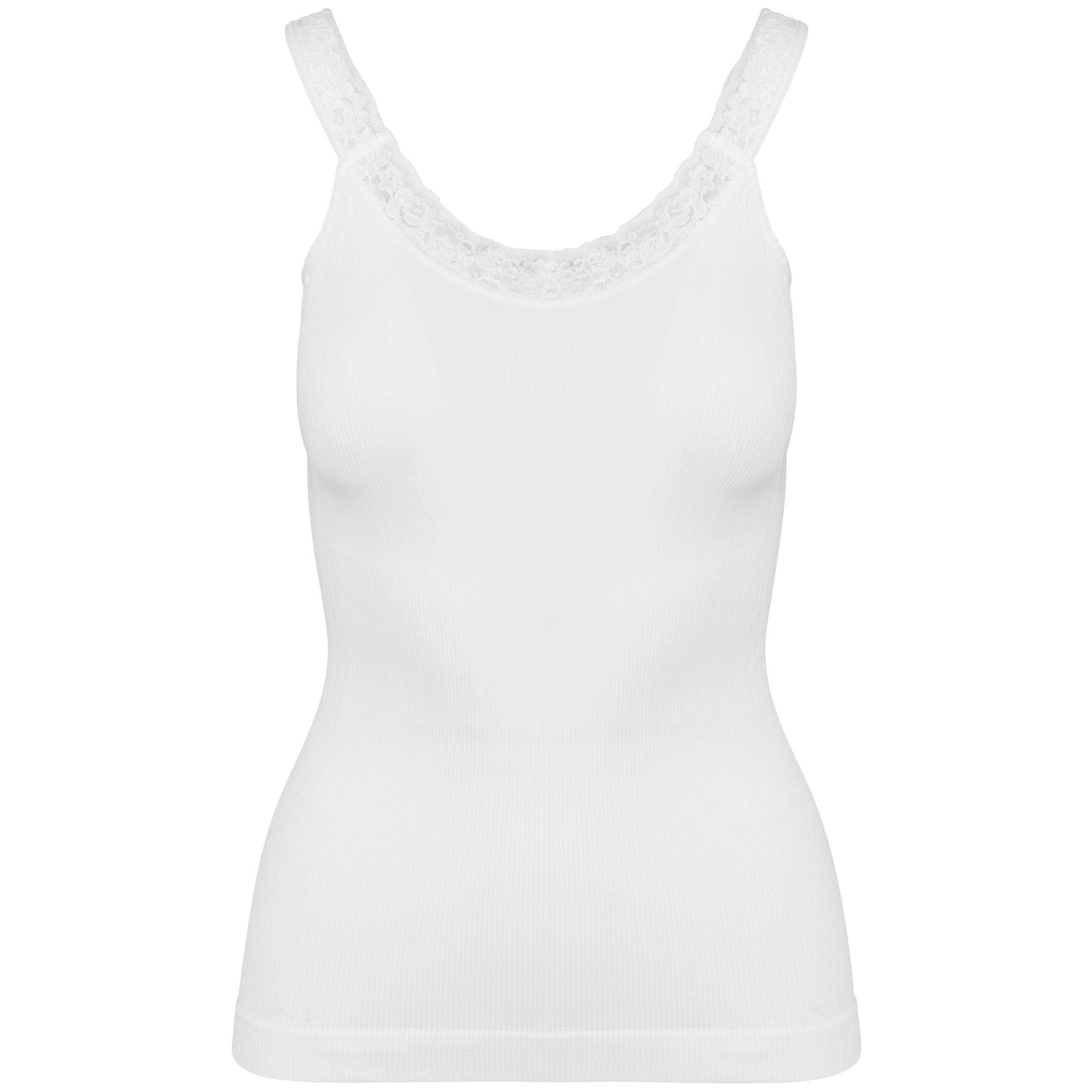 Débardeur Écologique Sans Coutures Avec Dentelle - K3043