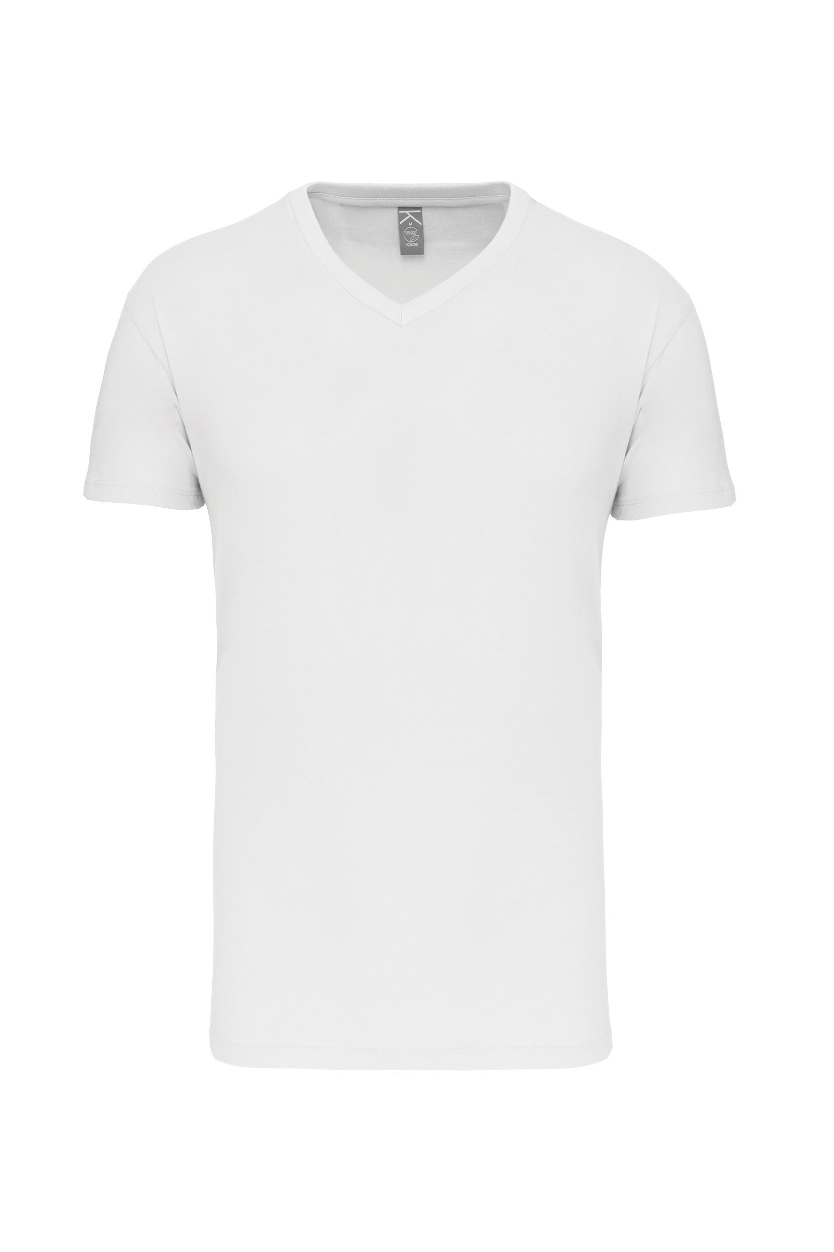 T-shirt col en V en coton biologique pour homme - 145 g/m² | K3028IC