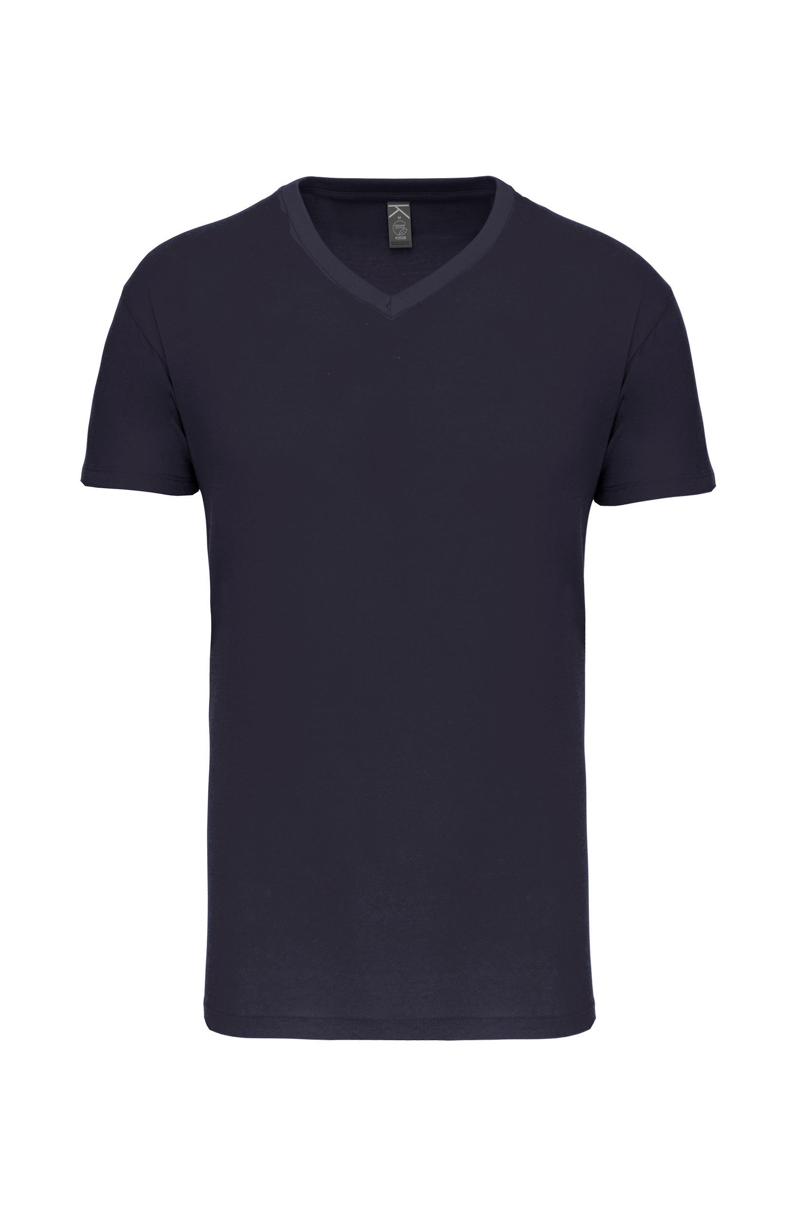 T-shirt col en V en coton biologique pour homme - 145 g/m² | K3028IC