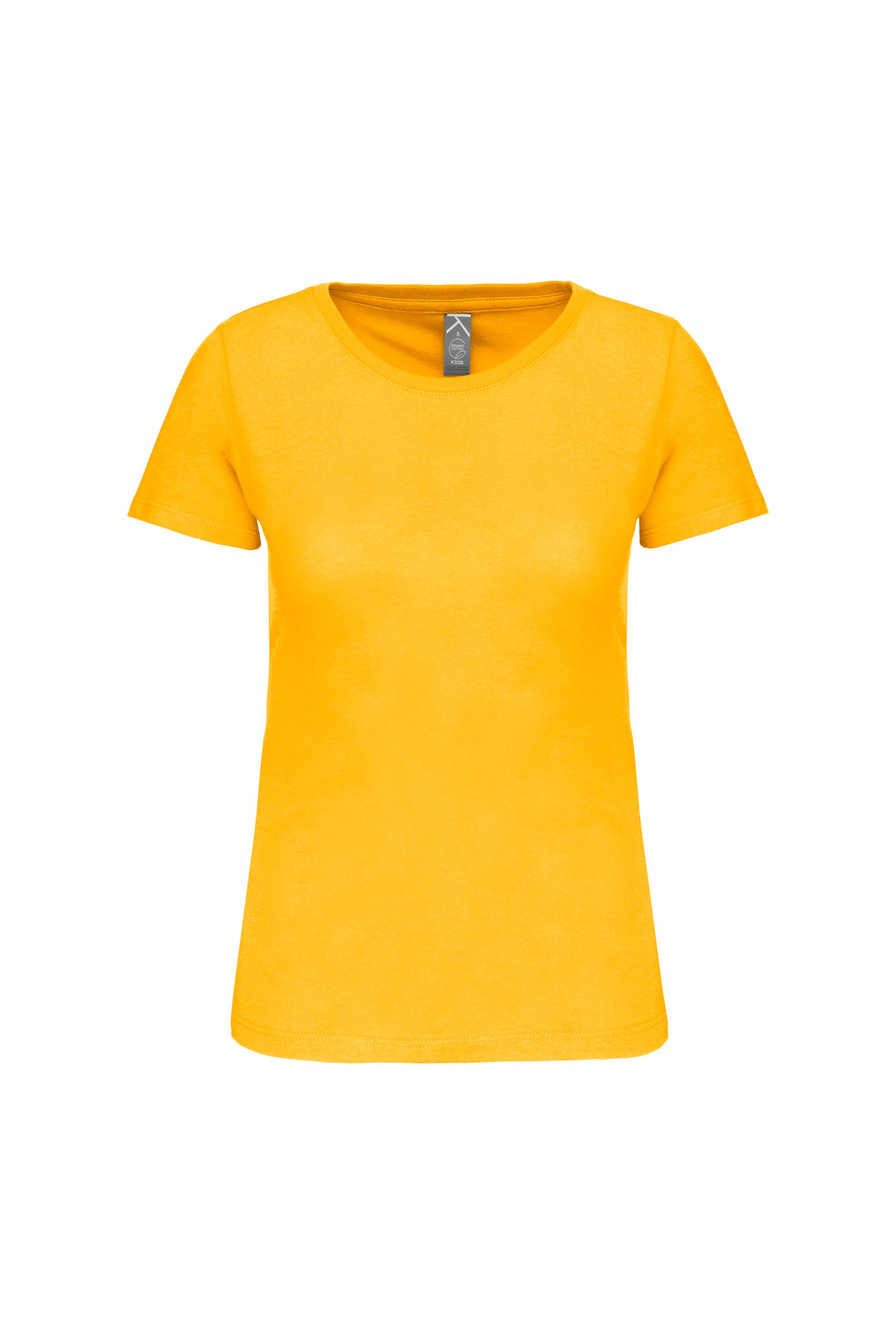 T-shirt col rond en coton biologique pour femmes | K3026IC