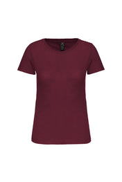 T-shirt col rond en coton biologique pour femmes | K3026IC