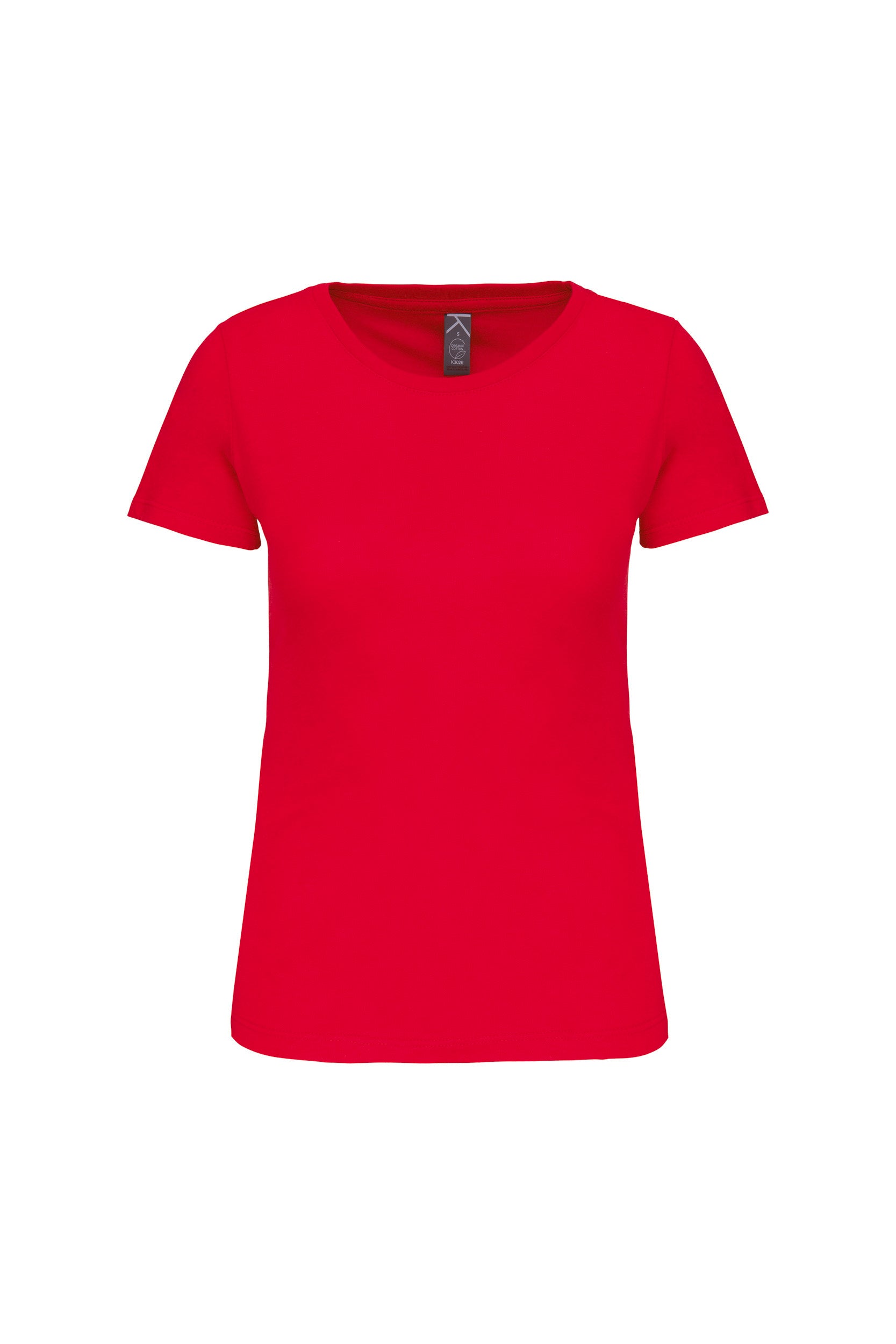 T-shirt col rond en coton biologique pour femmes | K3026IC