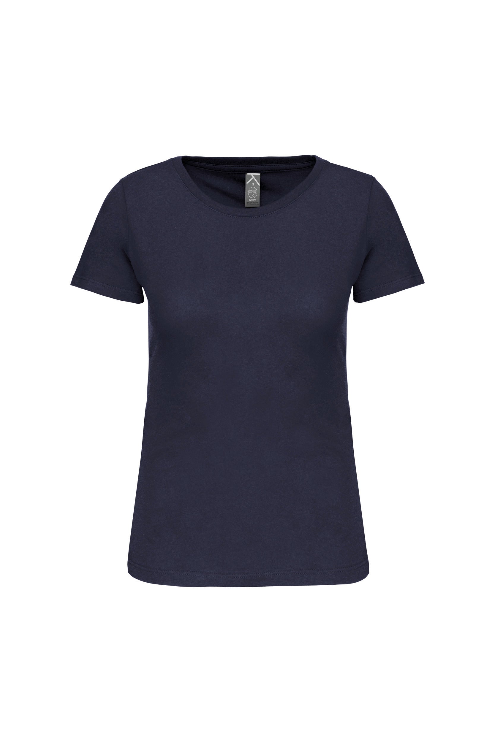 T-shirt col rond en coton biologique pour femmes | K3026IC