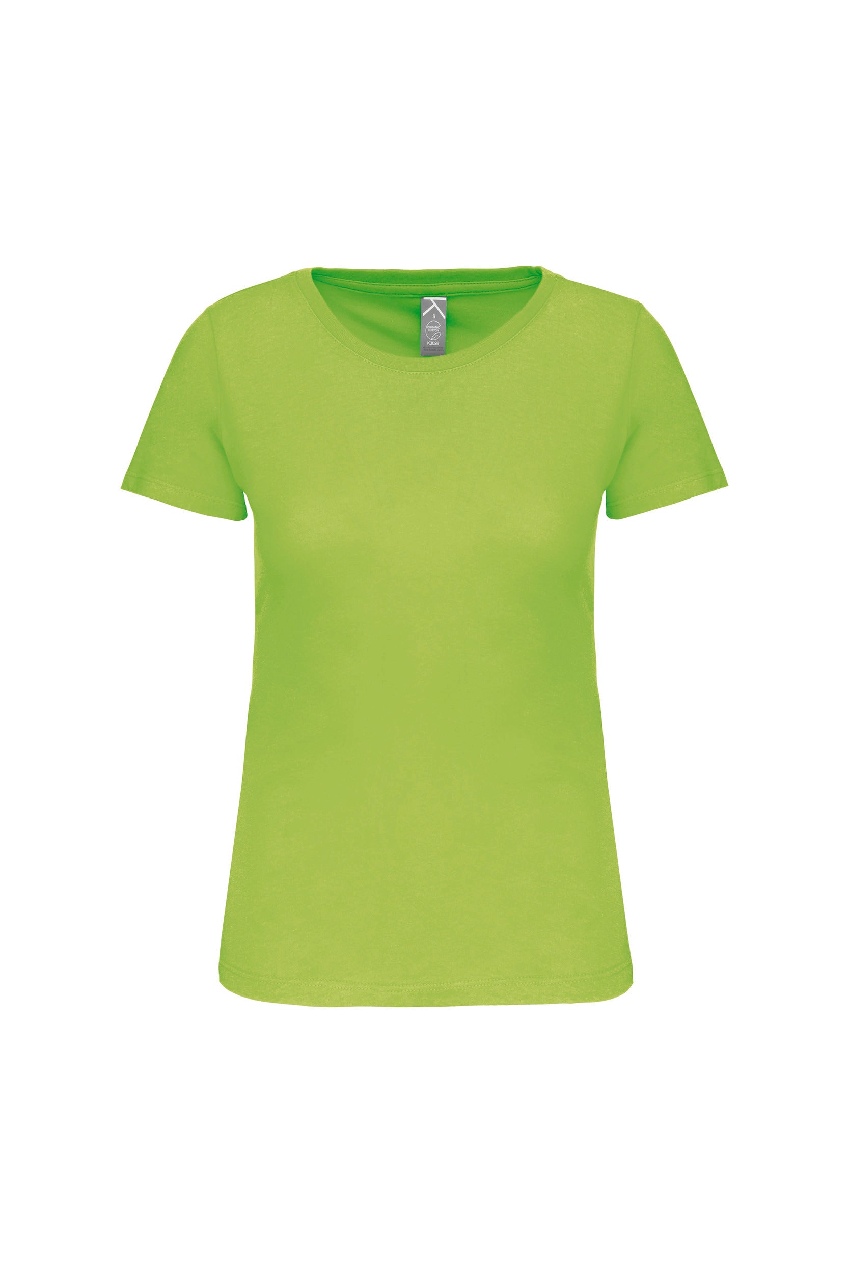 T-shirt col rond en coton biologique pour femmes | K3026IC