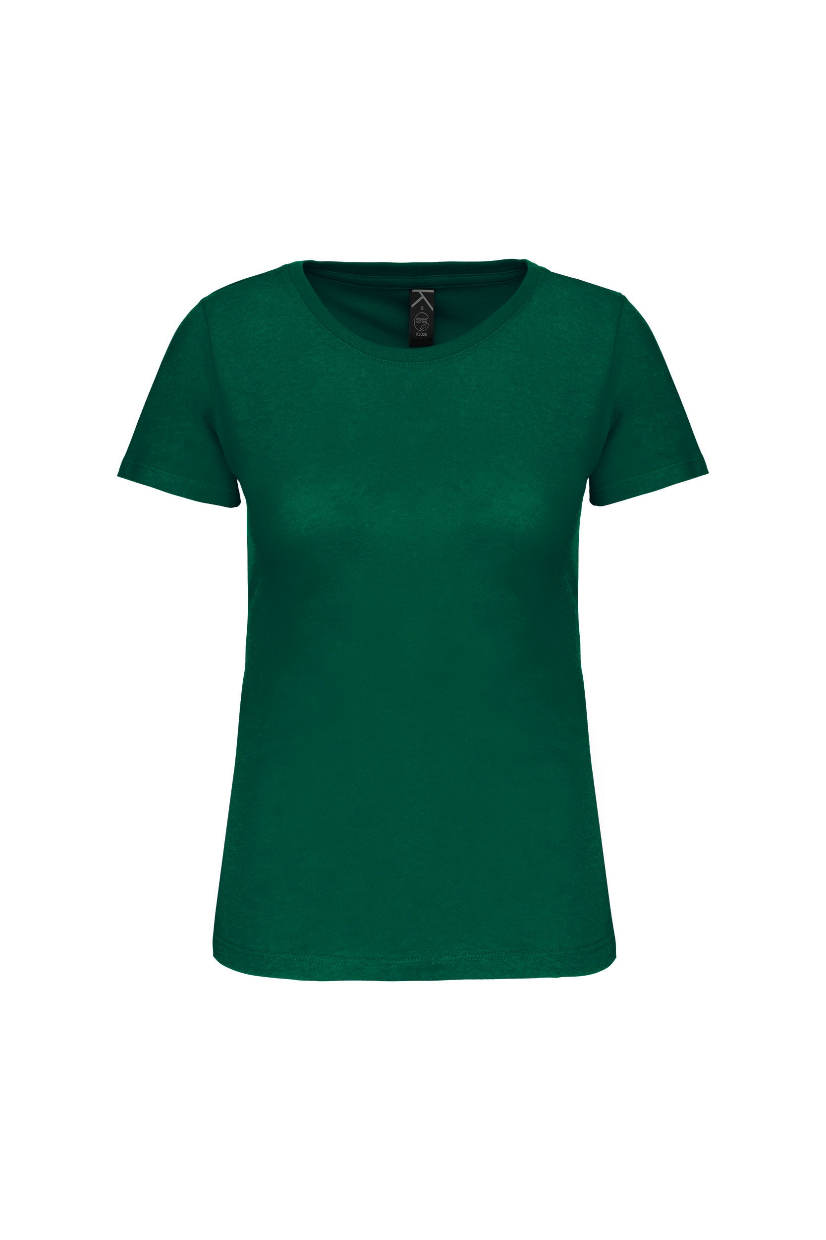 T-shirt col rond en coton biologique pour femmes | K3026IC
