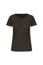 T-shirt col rond en coton biologique pour femmes | K3026IC