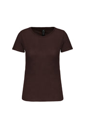 T-shirt col rond en coton biologique pour femmes | K3026IC